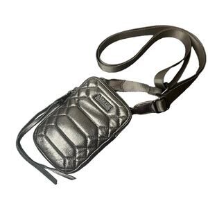 Amiee Kestenberg black leather cell phone Crossbody bag